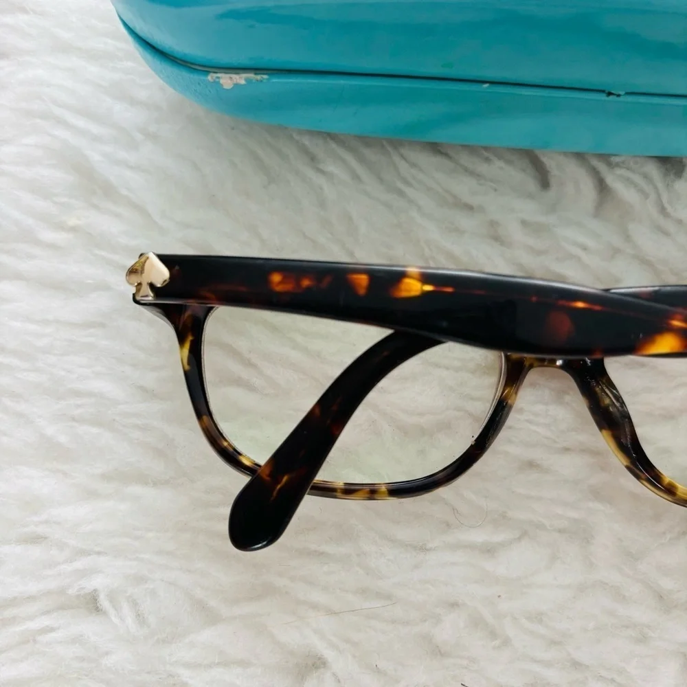 Kate Spade New York Dark Brown Tortoise/Multicolor Eyeglasses Frame only w/ Case
